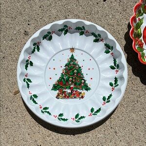 Christmas Tree Holiday Plates - Set of 3